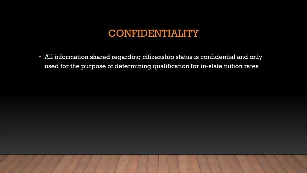 confidentiality