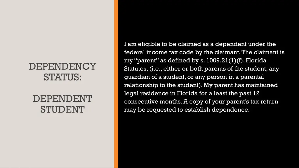 i am eligible to be claimed as a dependent under