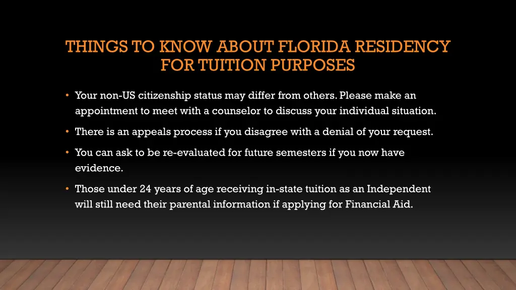 things to know about florida residency