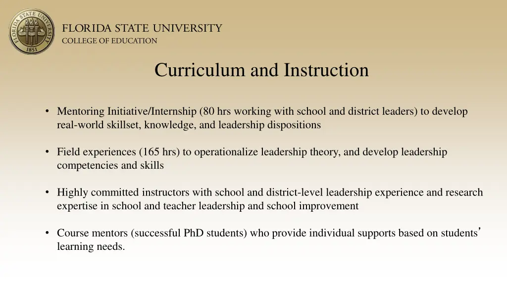 curriculum and instruction