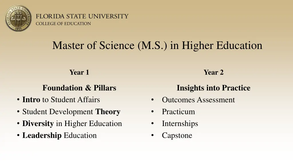 master of science m s in higher education 1