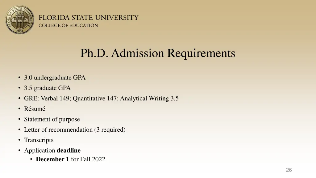 ph d admission requirements