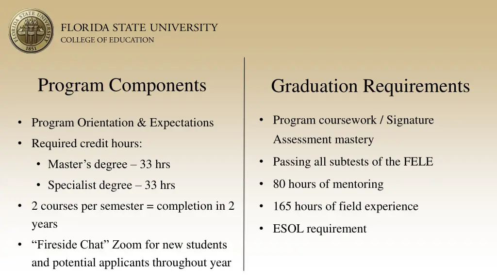 program components