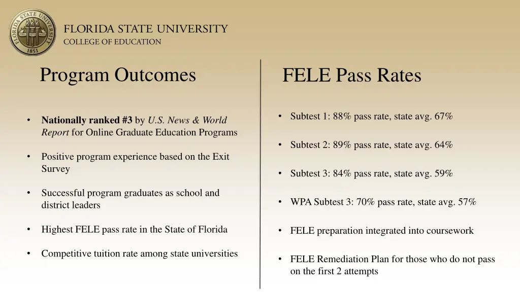 program outcomes