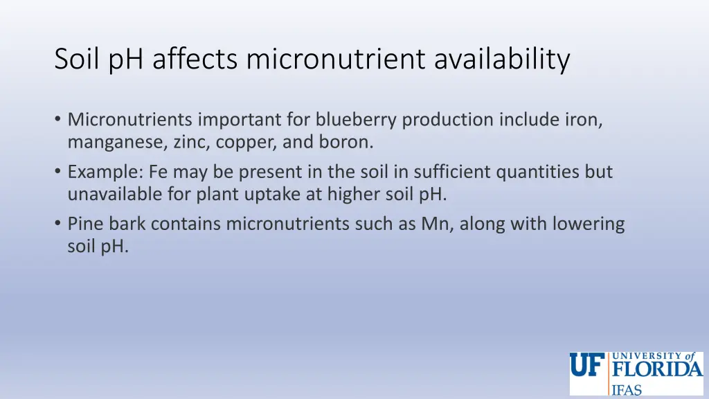 soil ph affects micronutrient availability