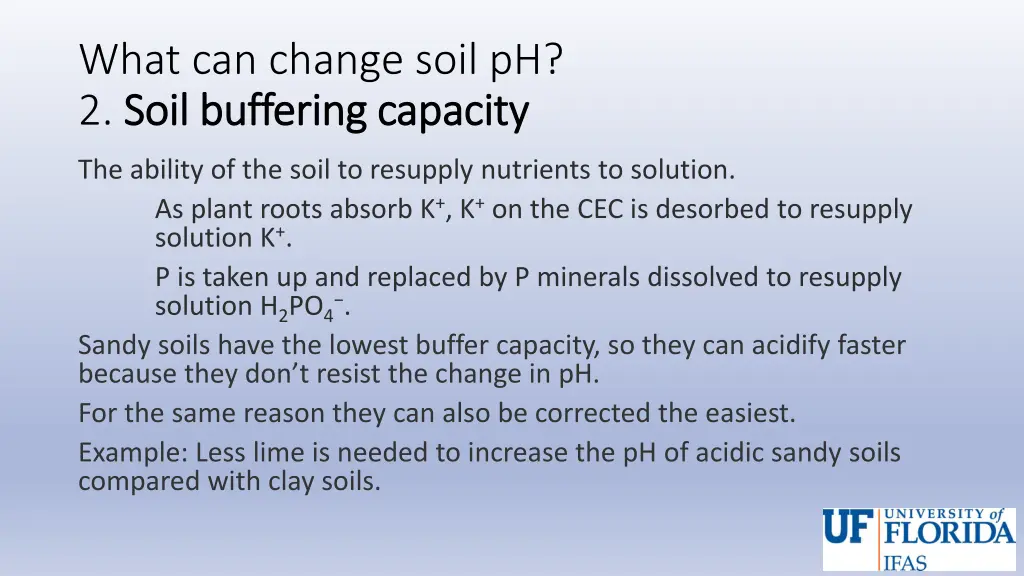 what can change soil ph 2 soil buffering capacity