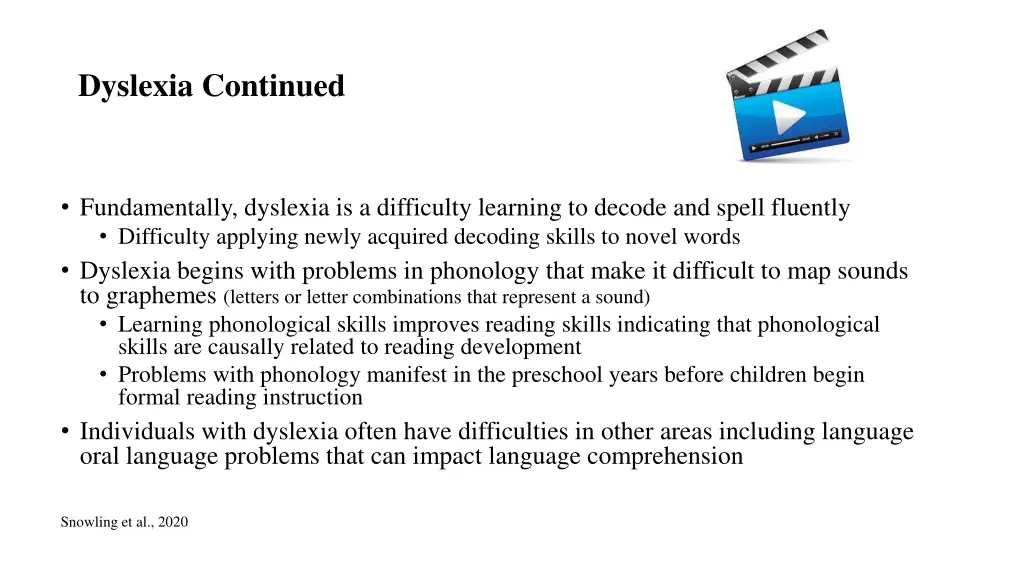 dyslexia continued