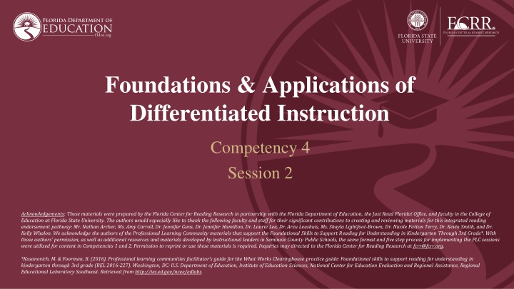 foundations applications of differentiated