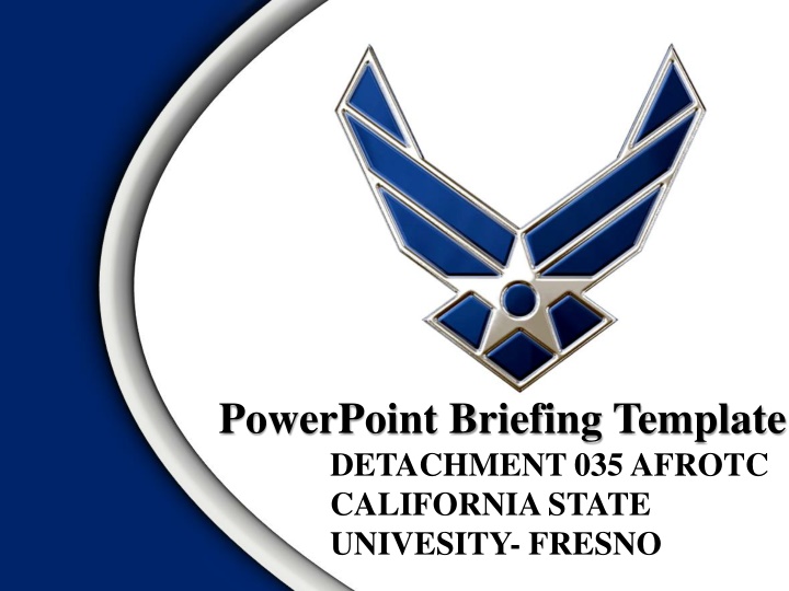 powerpoint briefing template detachment