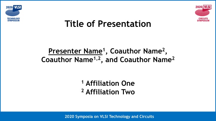 title of presentation