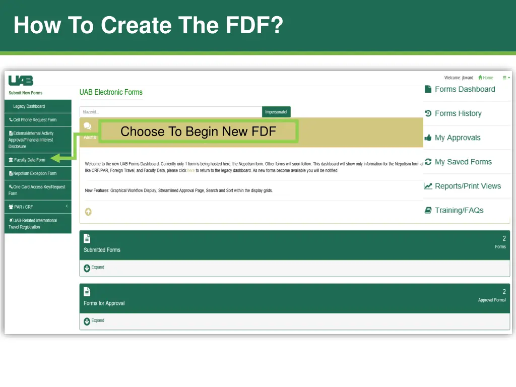 how to create the fdf