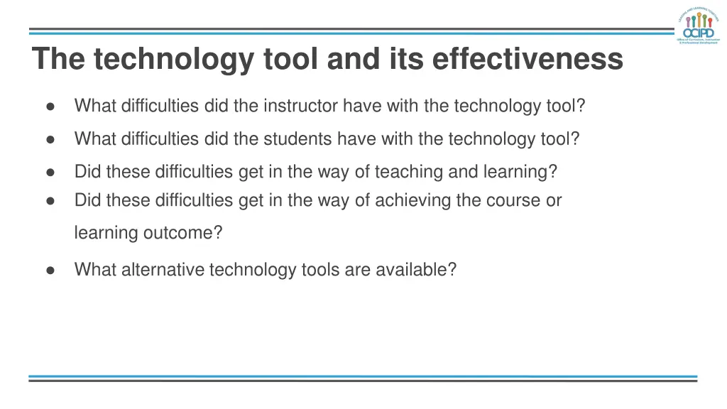 the technology tool and its effectiveness 1