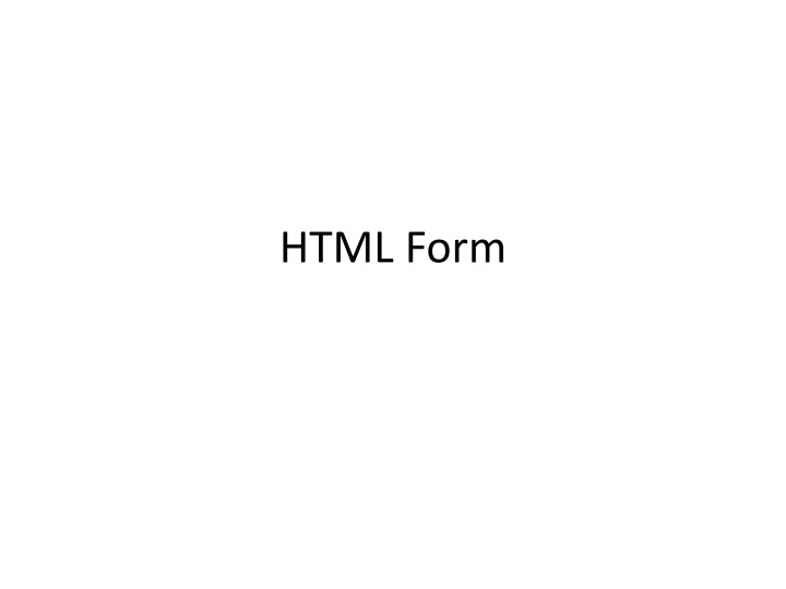 html form