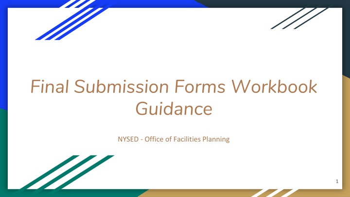 final submission forms workbook guidance