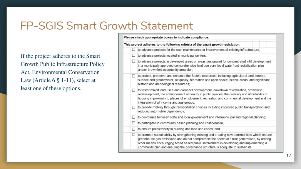 fp sgis smart growth statement