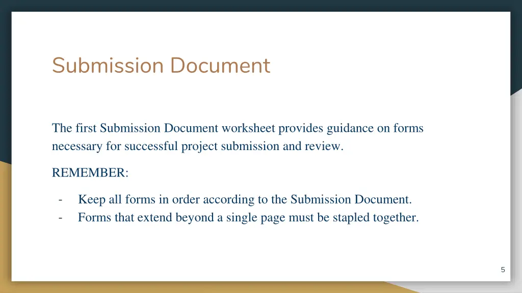 submission document