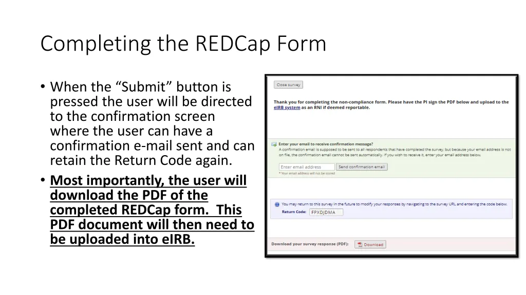 completing the redcap form 1