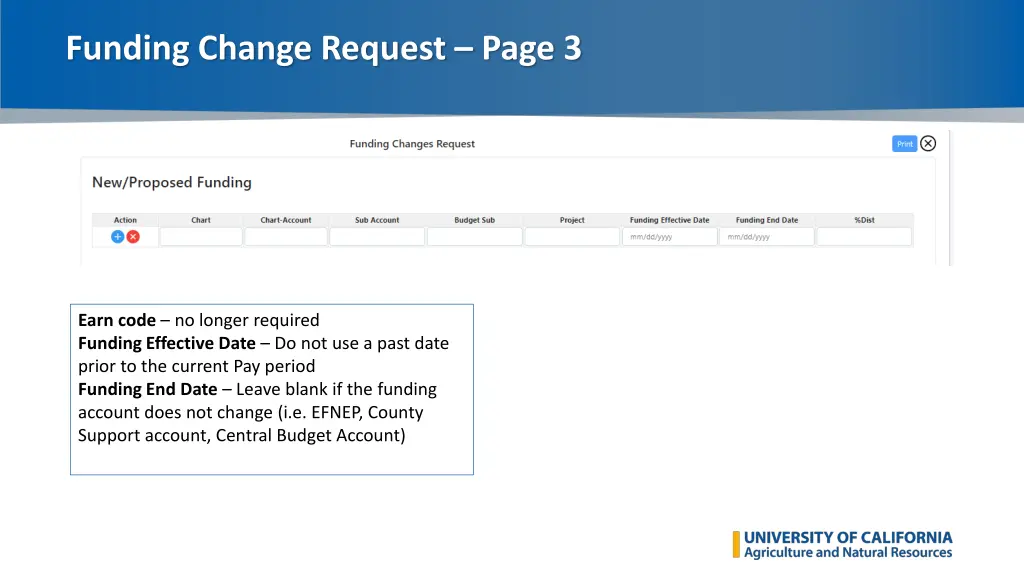 funding change request page 3