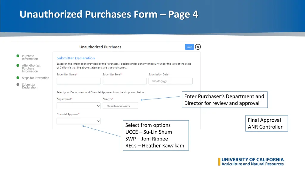 unauthorized purchases form page 4