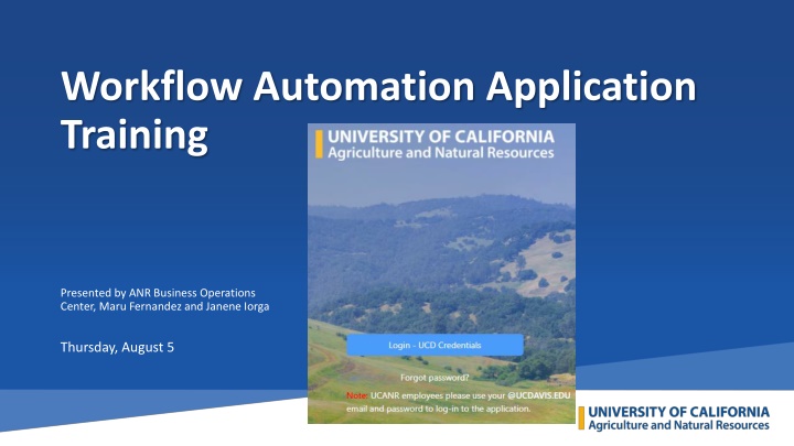 workflow automation application training