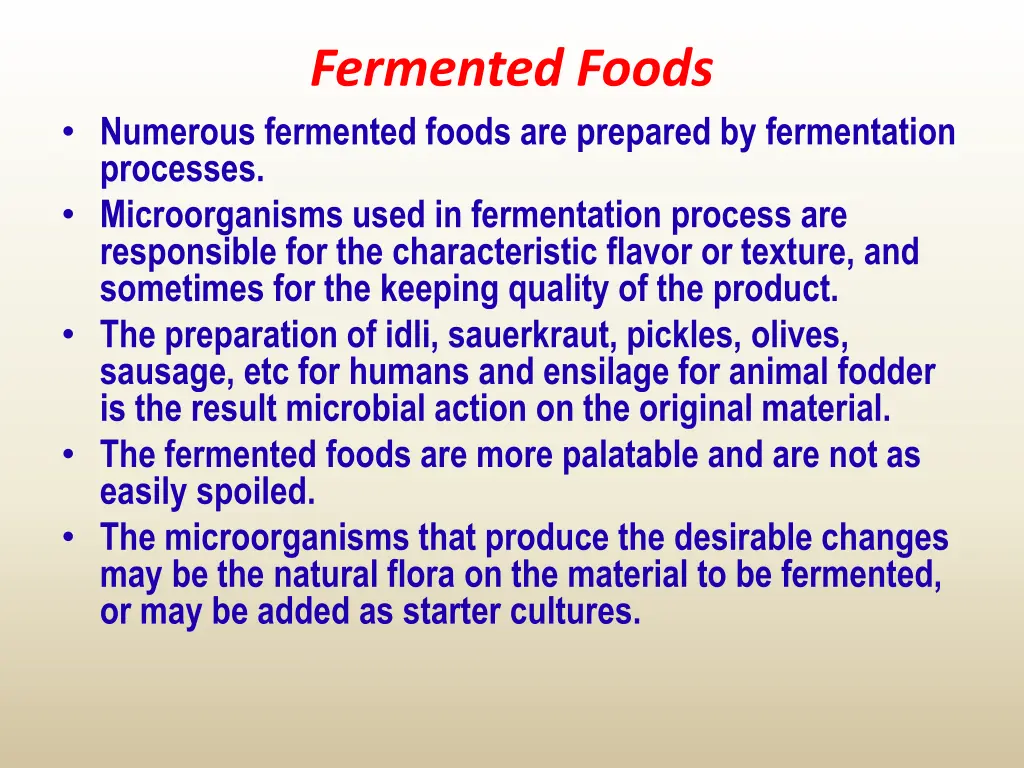 fermented foods