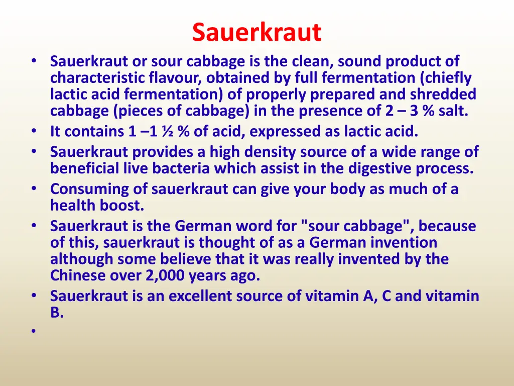 sauerkraut