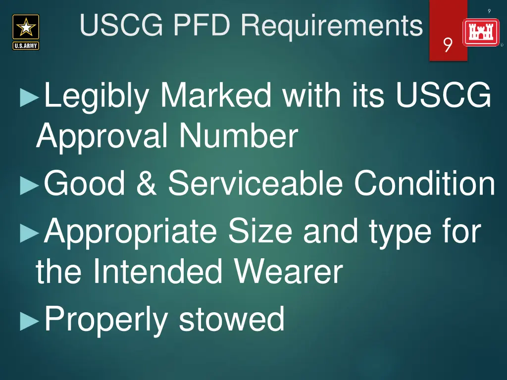 uscg pfd requirements 1