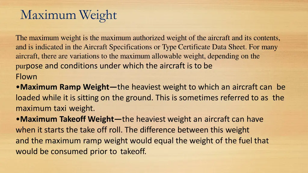 maximumweight