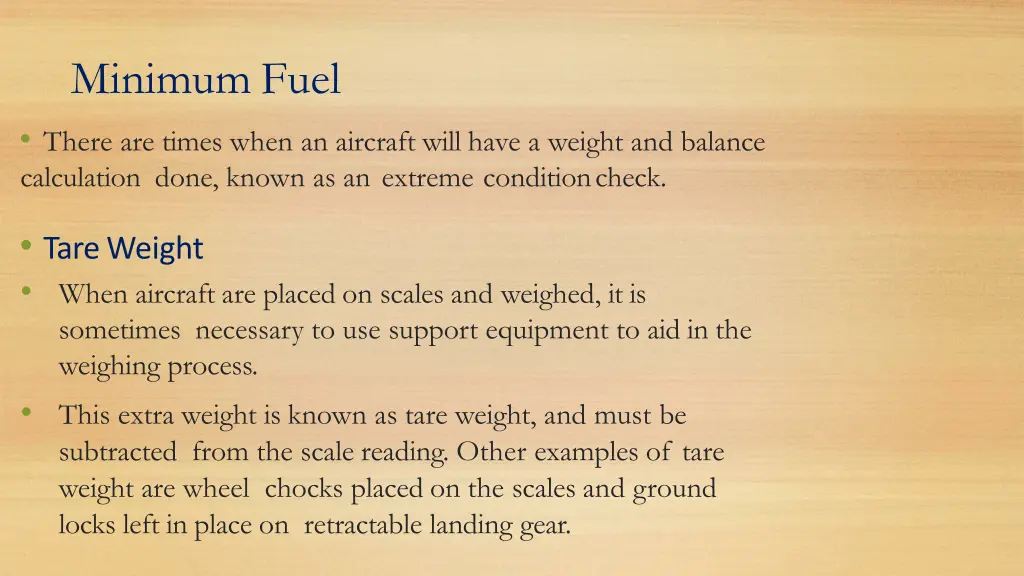 minimumfuel there are times when an aircraft will