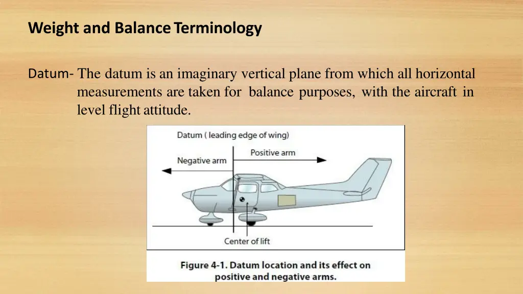 weight and balanceterminology