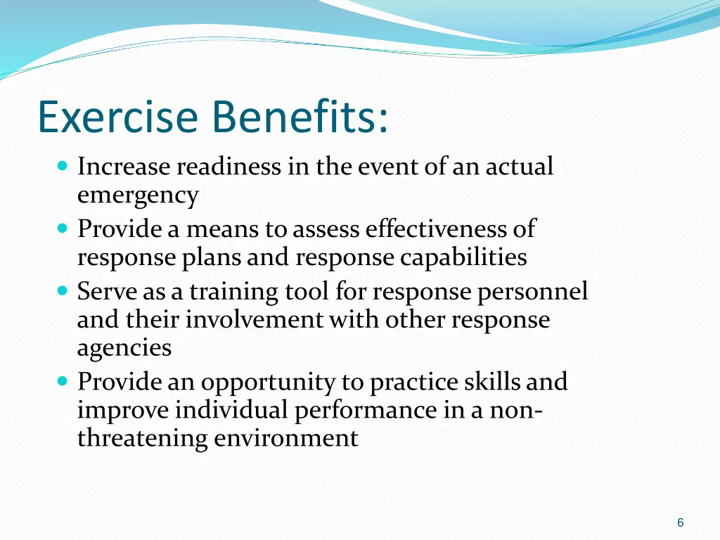 exercise benefits increase readiness in the event