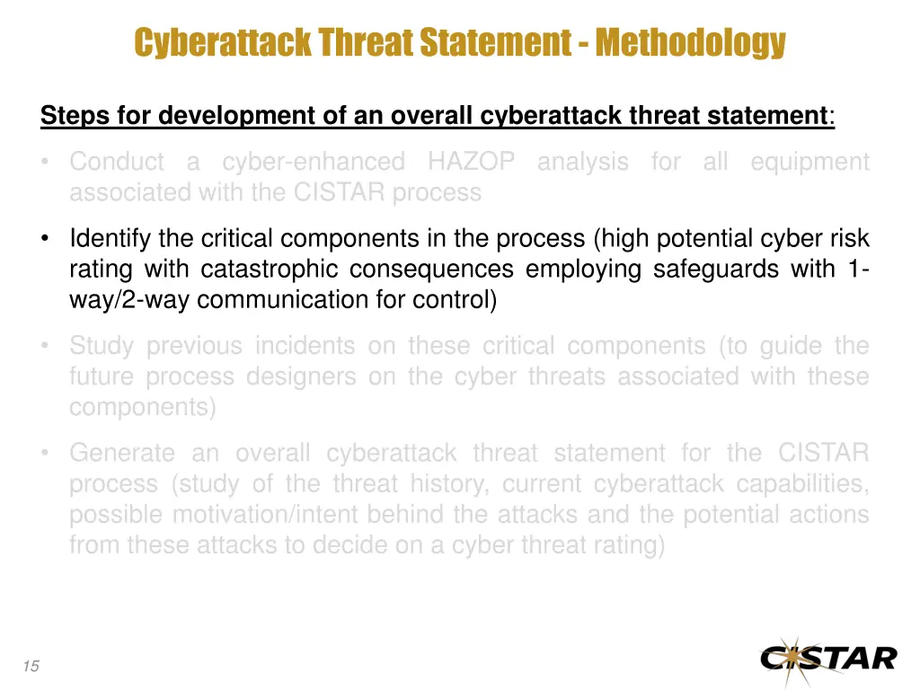 cyberattack threat statement methodology 2