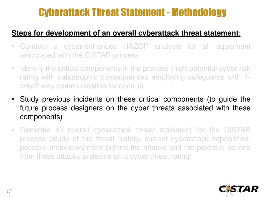 cyberattack threat statement methodology 3