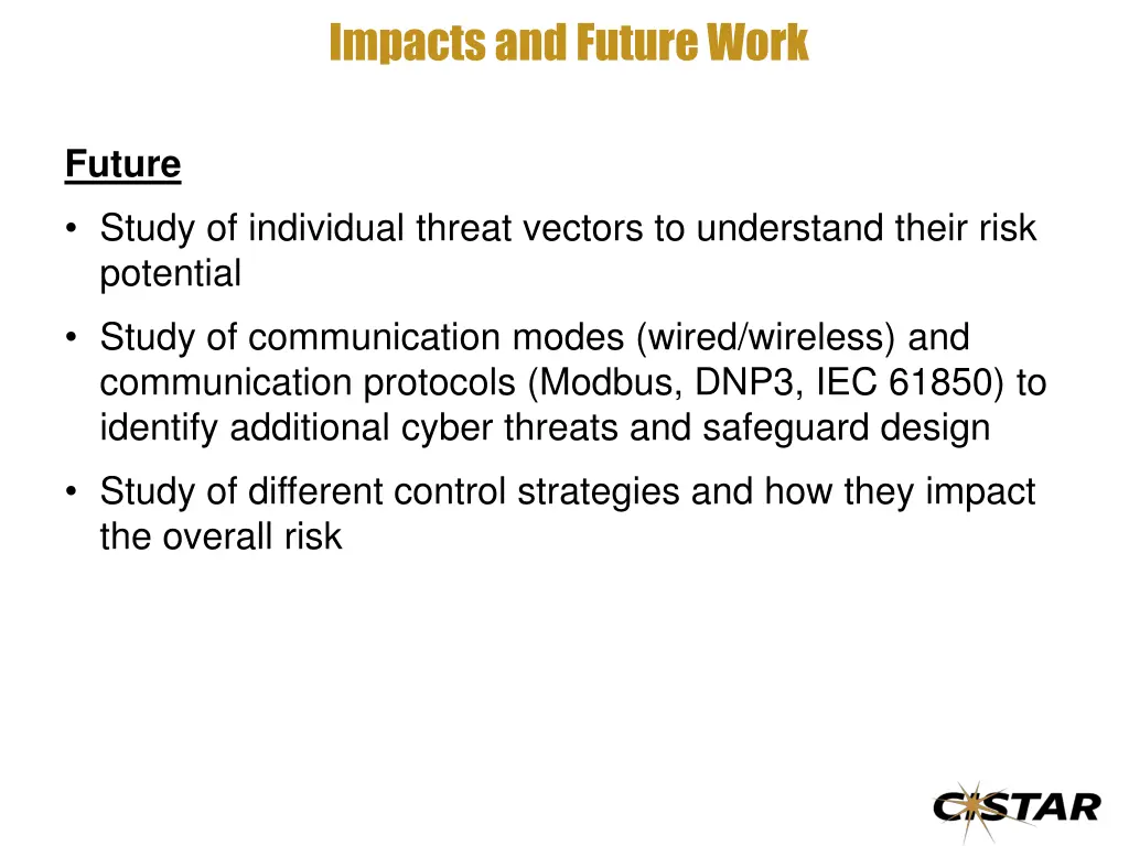 impacts and future work 1