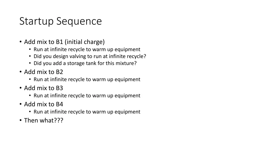 startup sequence