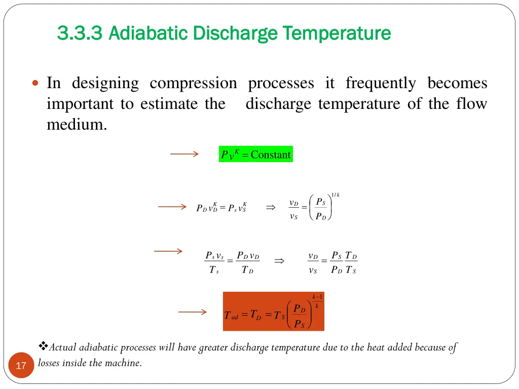 3 3 3 3 3 3 adiabatic discharge temperature