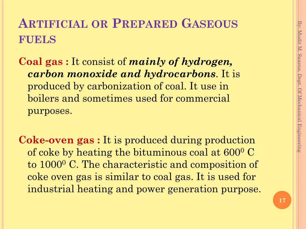 a rtificial or p repared g aseous fuels