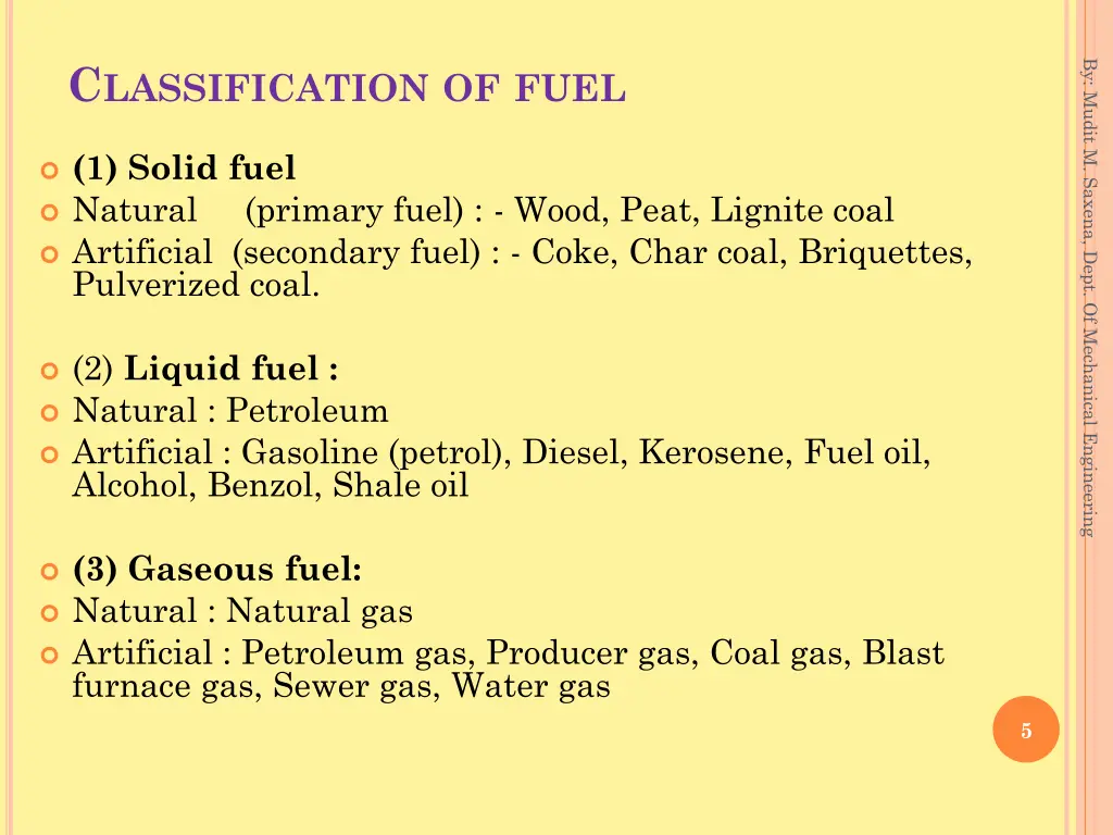 c lassification of fuel 1