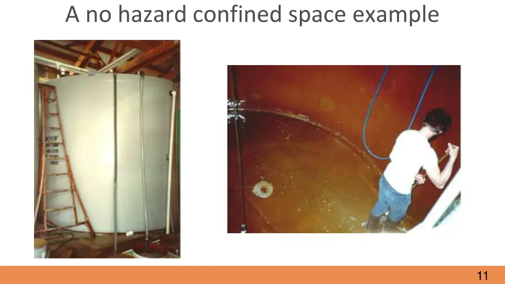 a no hazard confined space example