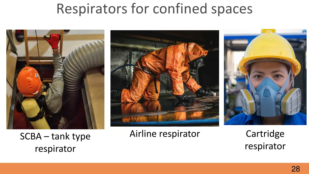 respirators for confined spaces