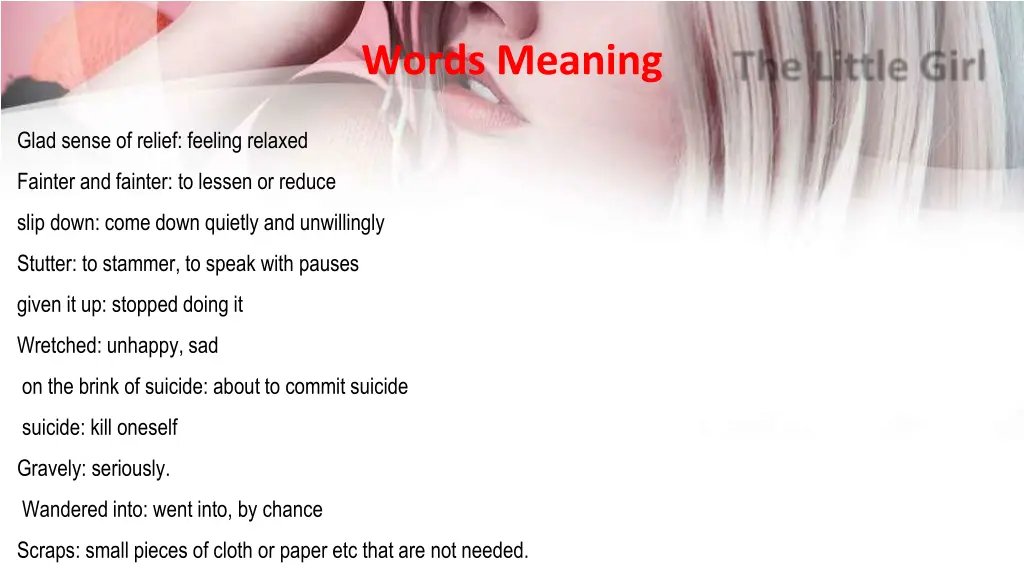 words meaning