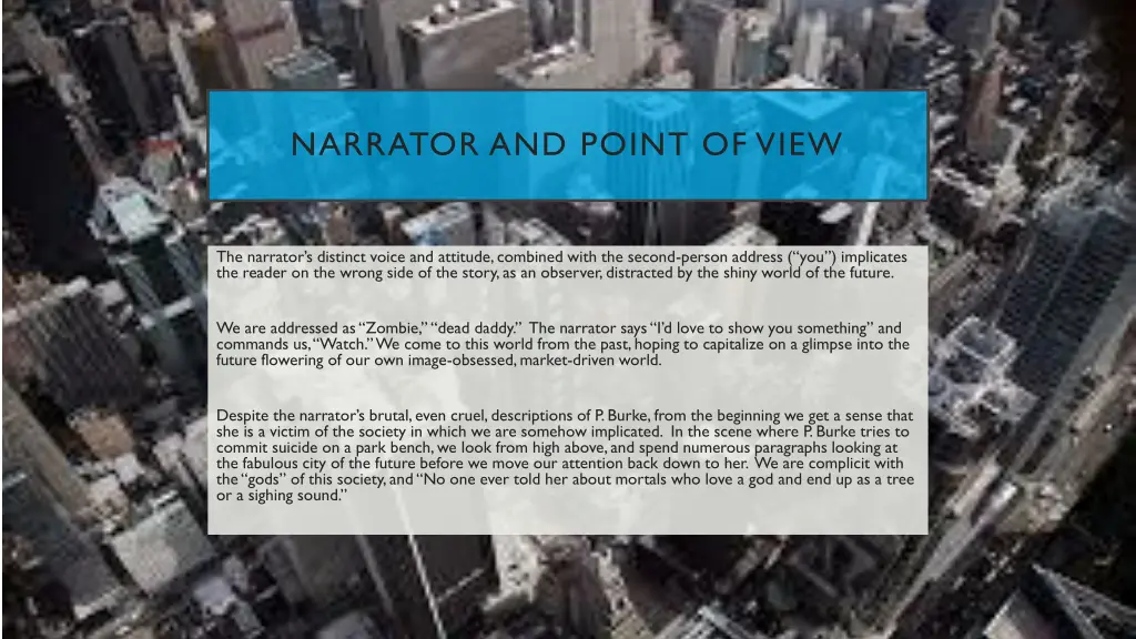 narrator and point of view