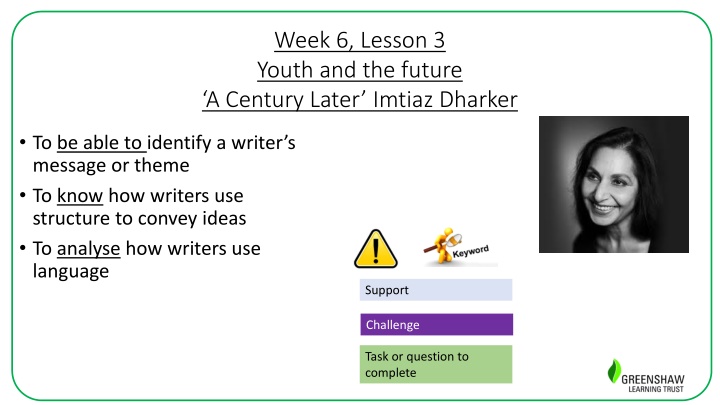 week 6 lesson 3 youth and the future a century