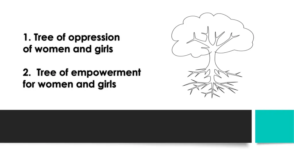 1 tree of oppression of women and girls