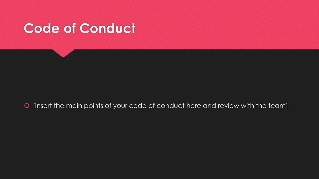 code of conduct