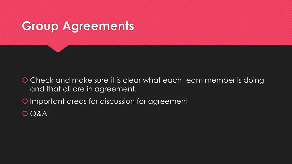 group agreements