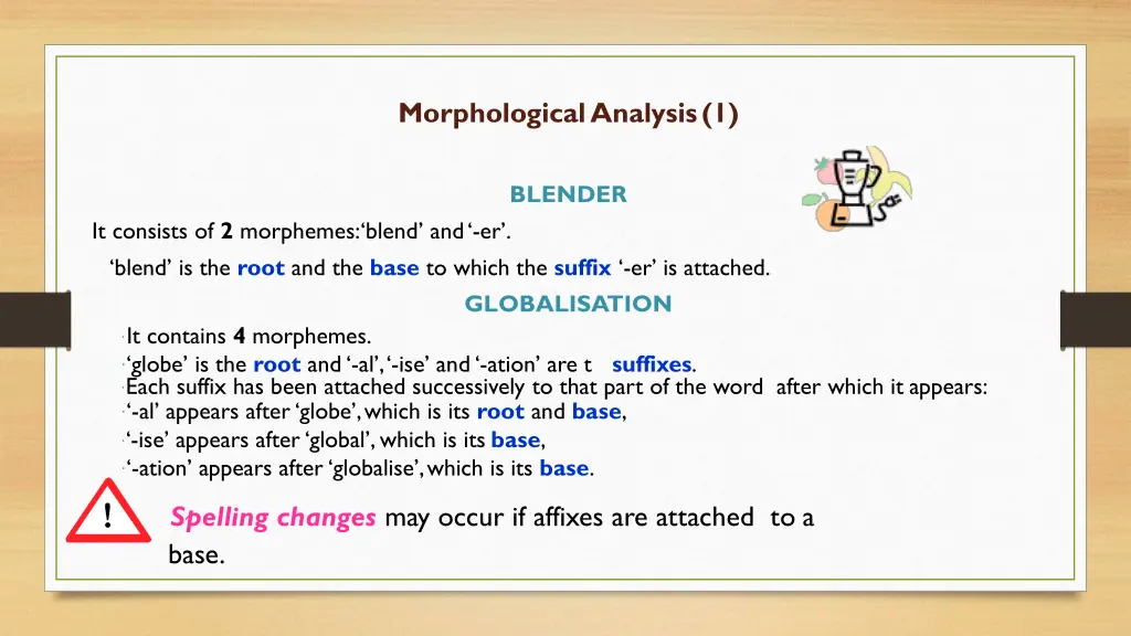 morphological analysis 1