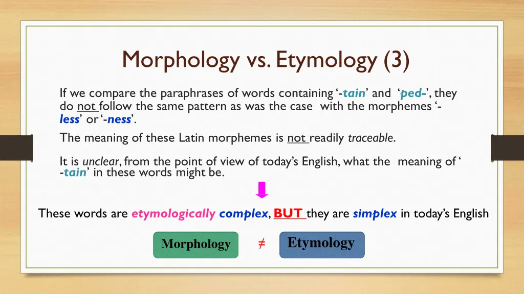 morphology vs etymology 3