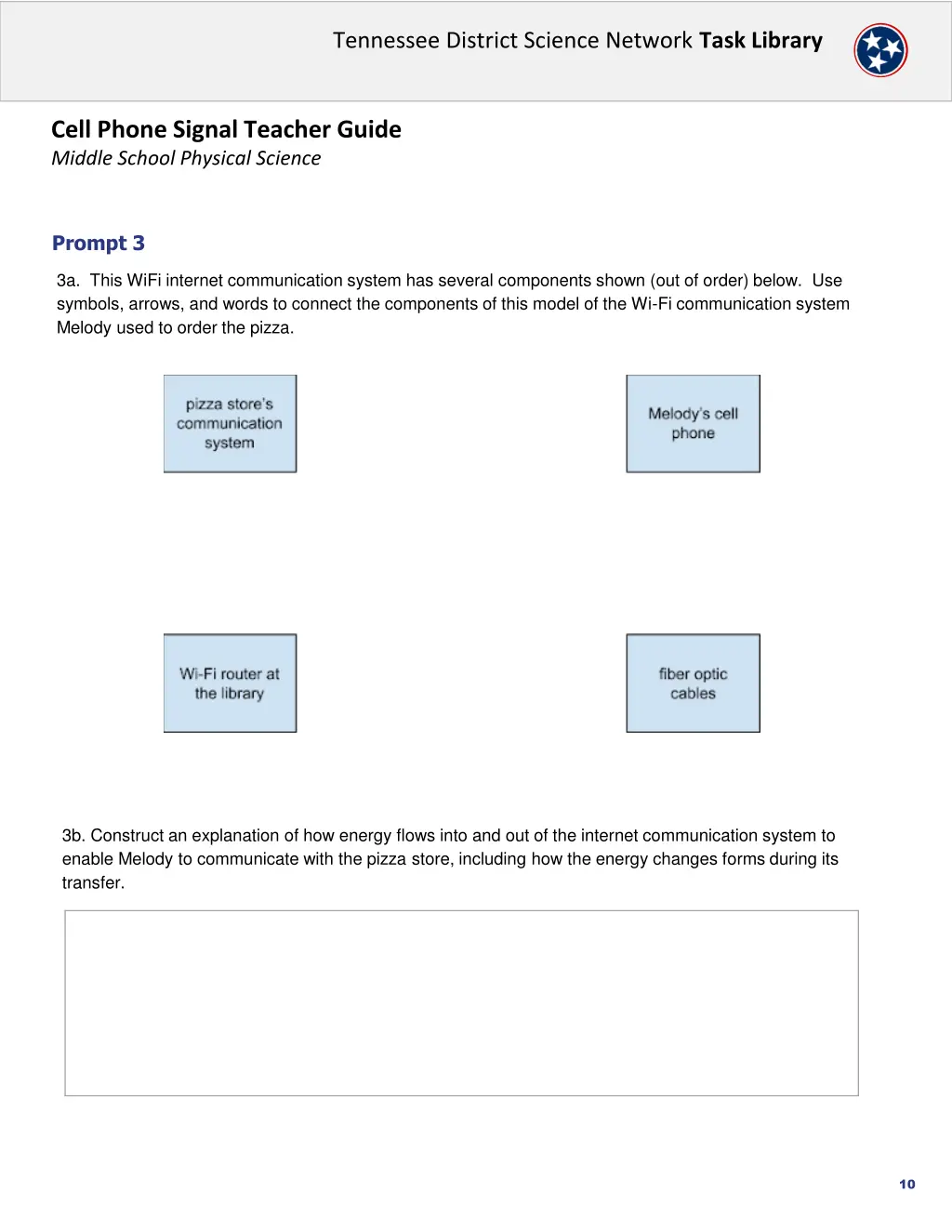 tennessee district science network task library 9