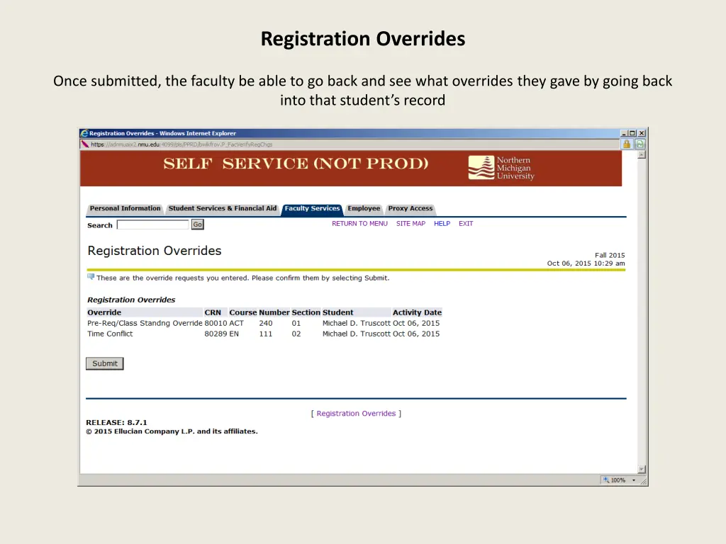 registration overrides 2